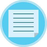 Post It Flat Multi Circle Icon vector