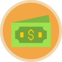 Money Flat Multi Circle Icon vector