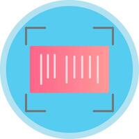 Barcode Flat Multi Circle Icon vector