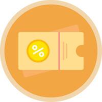 Voucher Flat Multi Circle Icon vector