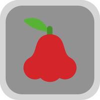 Java Apple Flat Round Corner Icon vector