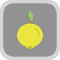 Ugli Fruit Flat Round Corner Icon vector