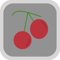 Bing Cherry Flat Round Corner Icon vector