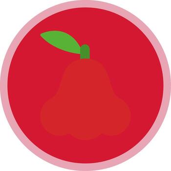 Java manzana plano multi circulo icono vector