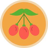 Wolfberry Flat Multi Circle Icon vector