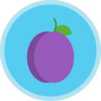 Plum Flat Multi Circle Icon vector