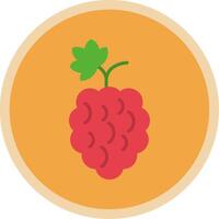 Raspberries Flat Multi Circle Icon vector