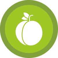 Peach Glyph Multi Circle Icon vector