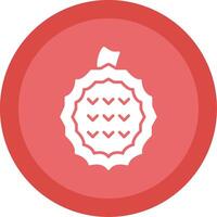 Jackfruit Glyph Multi Circle Icon vector