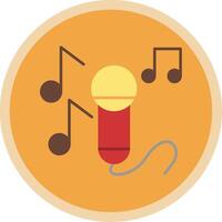 Sing Flat Multi Circle Icon vector