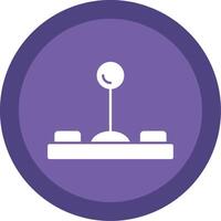 Joystick Glyph Multi Circle Icon vector