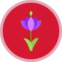 Saffron Flat Multi Circle Icon vector