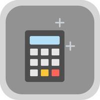 Calculator Flat Round Corner Icon vector