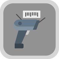 Scanner Flat Round Corner Icon vector