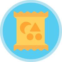 Snack Flat Multi Circle Icon vector