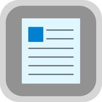 News Flat Round Corner Icon vector