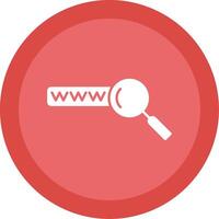 Keyword Search Glyph Multi Circle Icon vector