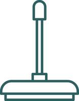 Floor Wiper Line Gradient Round Corner Icon vector