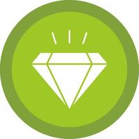 Diamond Glyph Multi Circle Icon vector