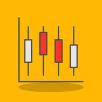 diagrama lleno sombra icono vector