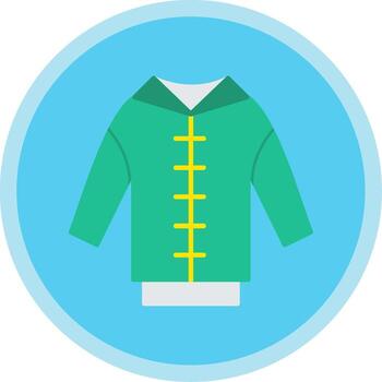 Pull Over Flat Multi Circle Icon vector