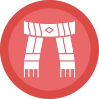 Scarf Glyph Multi Circle Icon vector