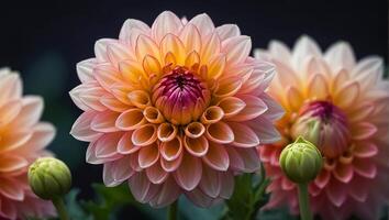 hermosa flor macro foto