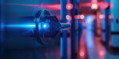 AI Generated inputing passwords on an electronic door lock photo