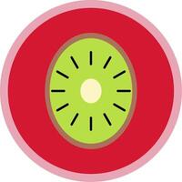 kiwi plano multi circulo icono vector