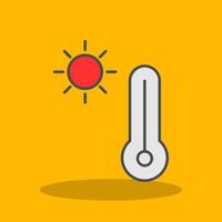 Warm Filled Shadow Icon vector