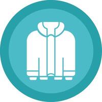 Jacket Glyph Multi Circle Icon vector