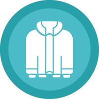 Jacket Glyph Multi Circle Icon vector