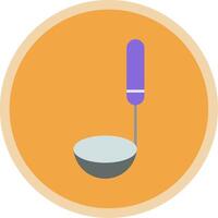 Ladle Flat Multi Circle Icon vector