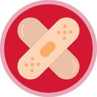 Band - Aid Flat Multi Circle Icon vector
