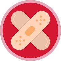 Band - Aid Flat Multi Circle Icon vector