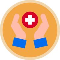 Health Care Flat Multi Circle Icon vector