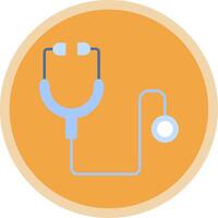 Stethoscope Flat Multi Circle Icon vector