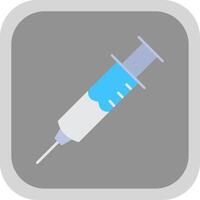 Injection Flat Round Corner Icon vector