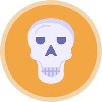 Osteology Flat Multi Circle Icon vector