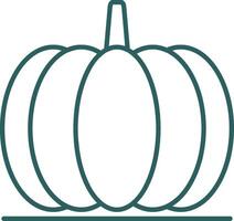 Pumpkin Line Gradient Round Corner Icon vector