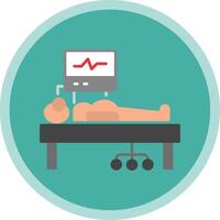 ICU Room Flat Multi Circle Icon vector