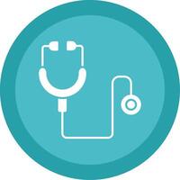 Stethoscope Glyph Multi Circle Icon vector