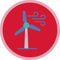 Windmills Flat Multi Circle Icon vector