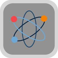 Nucleus Flat Round Corner Icon vector