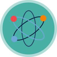 Nucleus Flat Multi Circle Icon vector