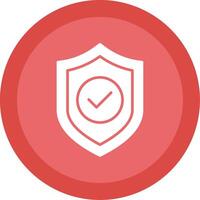 Protection Glyph Multi Circle Icon vector