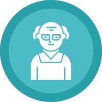 Scientist Glyph Multi Circle Icon vector