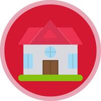 House Flat Multi Circle Icon vector