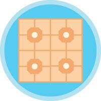 Floor Tiles Flat Multi Circle Icon vector