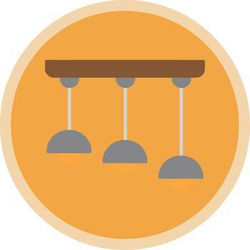 Ceiling Flat Multi Circle Icon vector